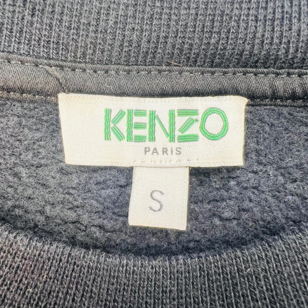 KENZO Paris Eye Sweatshirt Black Embroidered Crewneck Womens‎ Small Streetwear - Picture 10 of 13